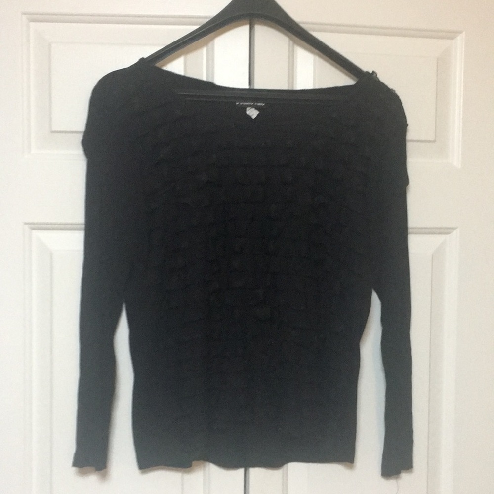 Woman’s black dress shirt